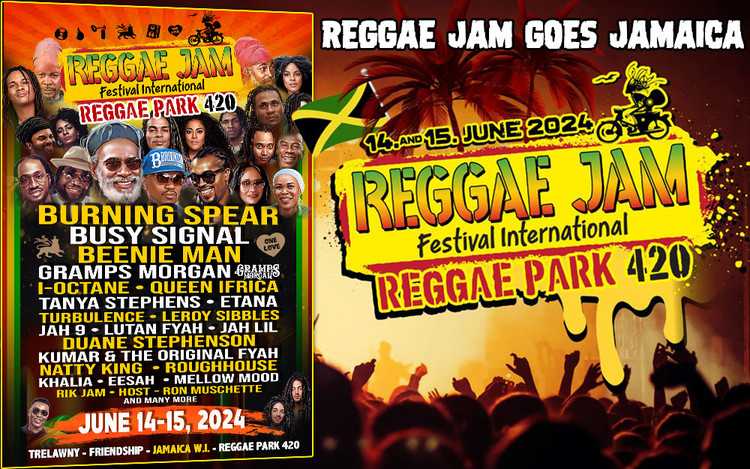 Reggae Jam goes International - Jamaica Edition in June 2024